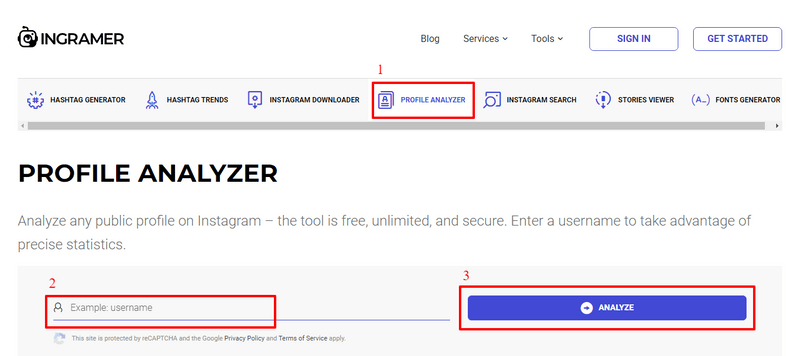 free instagram analytics ingramer profile analyzer