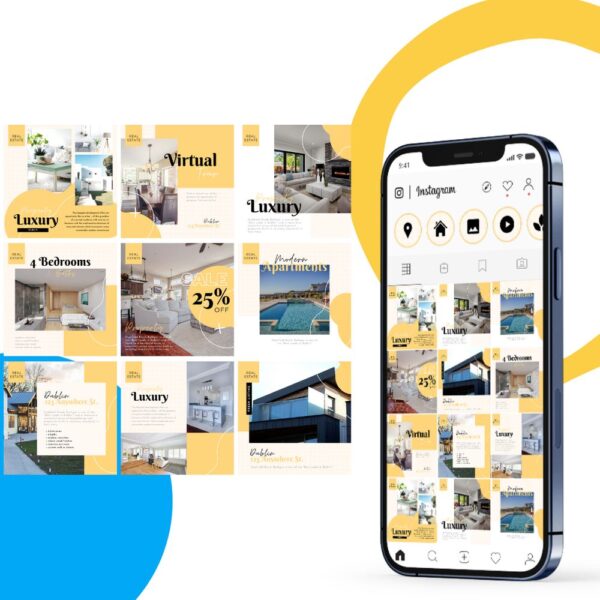 instagram canva templates for real estate