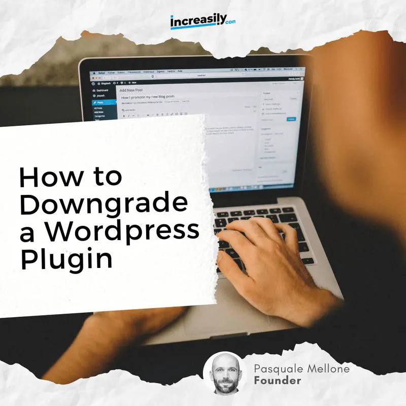 how to downgrade a wordpress plugin