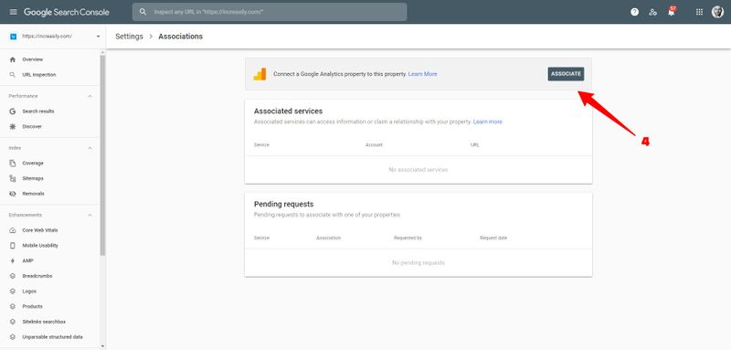 google search console add analytics