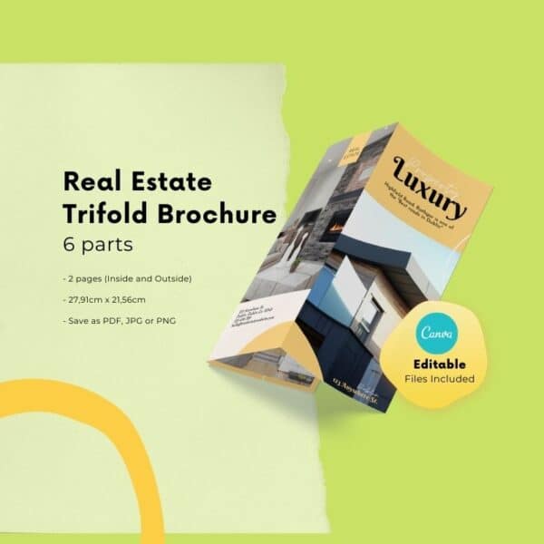 canva brochure template for real estate