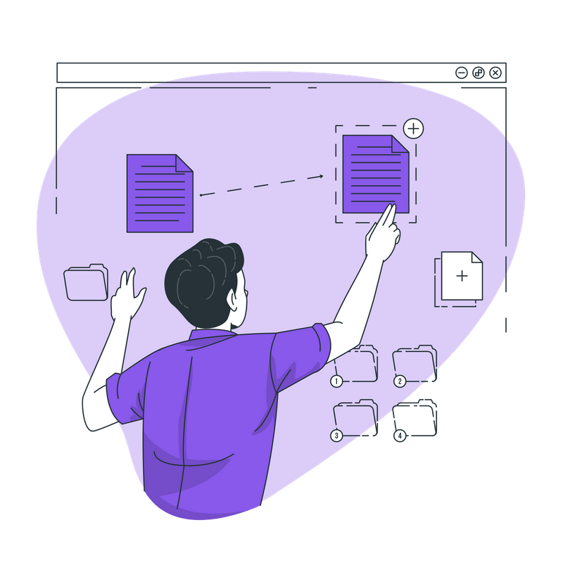 subdomain vs subdirectory move folders illustration