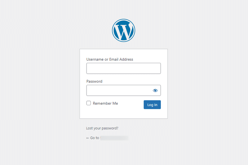 wordpress login