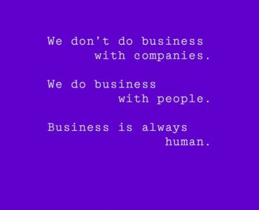 business is always human - quote by simon sinek